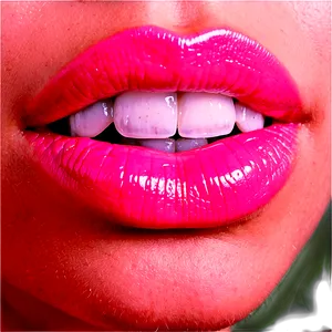 Pink Lips With Piercing PNG Ywj21 PNG