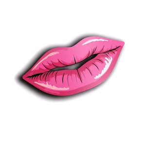 Pink Lips With Smile PNG Nfh