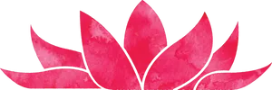 Pink Lotus Illustration PNG image