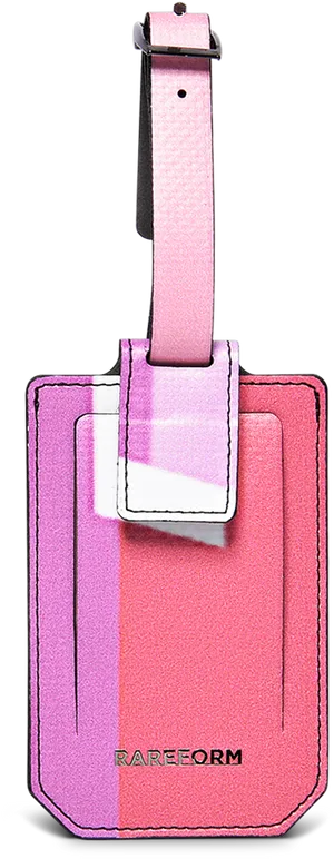 Pink Luggage Tag Rareform Brand PNG image