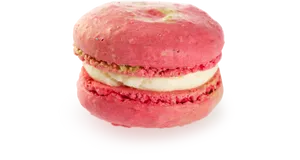 Pink Macaron Cream Filling PNG image