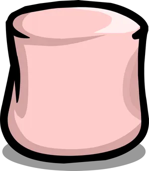 Pink Marshmallow Cartoon PNG image