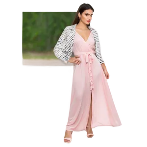 Pink Maxi Dress PNG Ima