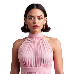 Pink Midi Dress PNG 30 PNG
