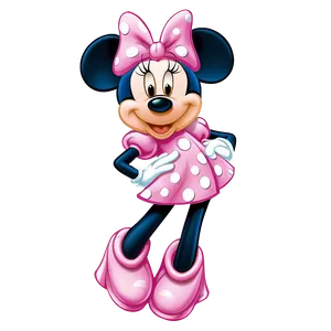 Pink Minnie Mouse Inspired Fashion Png Jqi PNG image