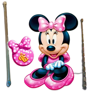 Pink Minnie Mouse Party Supplies Png 06212024 PNG image