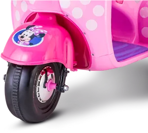 Pink Minnie Mouse Scooter PNG image