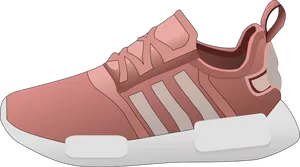 Pink Modern Sneaker Illustration PNG image