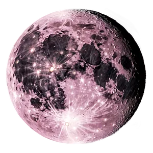 Pink Moon Through Telescope View PNG 68 PNG
