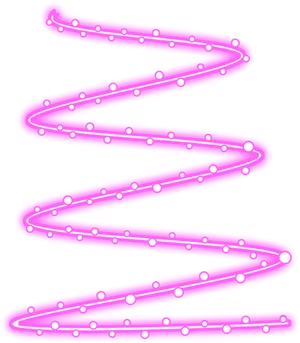 Pink Neon Spiral Line PNG image