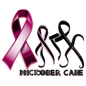 Pink October Ribbon Care PNG Tpc
