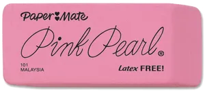 Pink Pearl Eraser Product Image PNG image