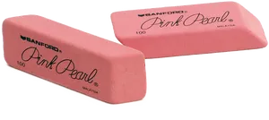 Pink Pearl Erasers Image PNG image