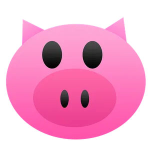 Pink Pig Emoji Graphic PNG image