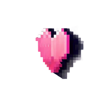 Pink Pixel Heart Png 05252024 PNG image