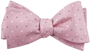 Pink Polka Dot Bow Tie PNG image