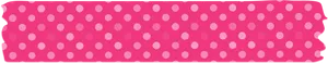 Pink Polka Dot Washi Tape PNG image