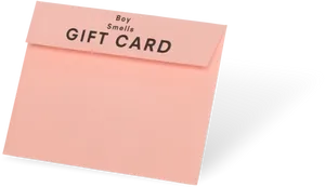 Pink Post It Gift Card Stack PNG image