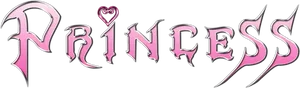 Pink Princess Text Graphic