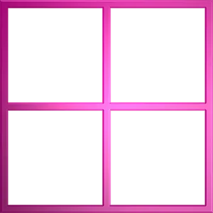Pink Quadrant Frame Template PNG image