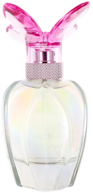 Pink Rabbit Ear Perfume Bottle PNG image