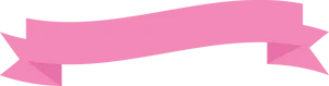 Pink Ribbon Banner Graphic