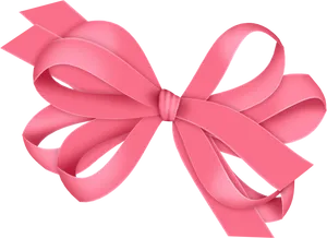 Pink Ribbon Bow Graphic