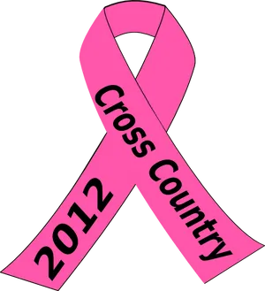 Pink Ribbon Cross Country2012 PNG image