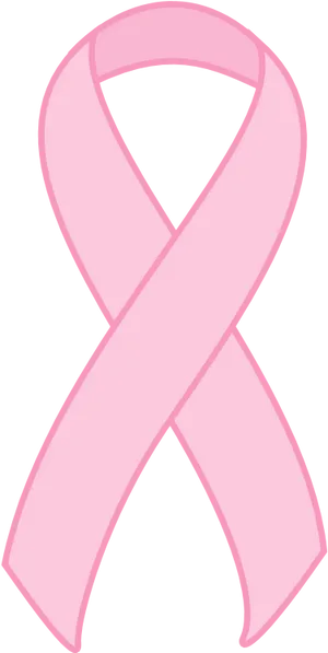 Pink Ribbon Symbol Breast Cancer Awareness PNG image