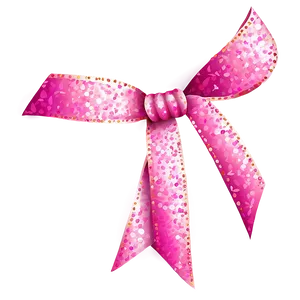 Pink Ribbon With Glitter Png 05252024 PNG image