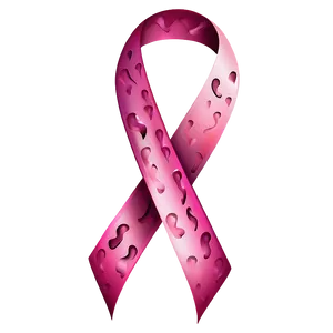 Pink Ribbon With Heart PNG Wvw78 PNG
