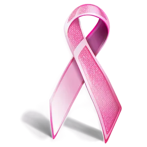 Pink Ribbon With Shadow Png 05252024 PNG image