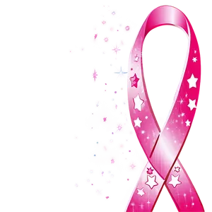 Pink Ribbon With Stars PNG 05252024 PNG