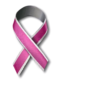 Pink Ribbon With Text PNG Hpp