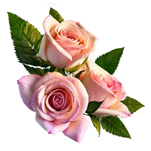 Pink Rose Arrangement PNG 05242024