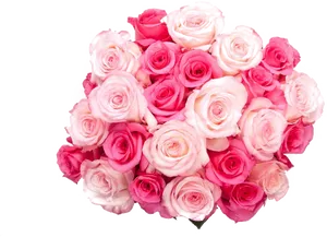 Pink_ Rose_ Bouquet_ Top_ View.png PNG image
