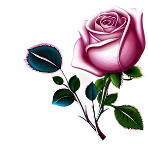 Pink Rose Clipart PNG 05242024