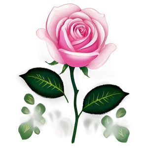 Pink Rose Clipart Png 06272024 PNG image