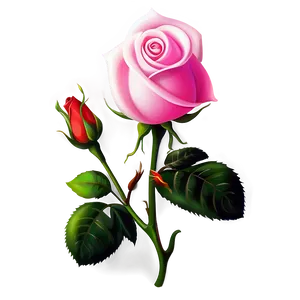 Pink Rose Clipart Png 06272024 PNG image