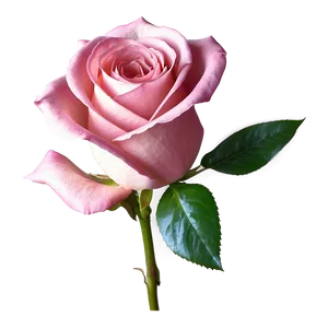 Pink Rose Drawing PNG 05242024