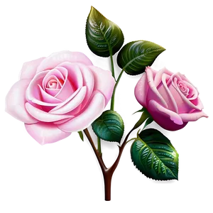 Pink Rose Fantasy PNG Nls80