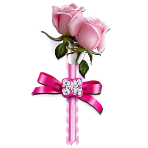 Pink Rose Invitation PNG Ltn PNG