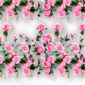 Pink Rose Pattern PNG 48