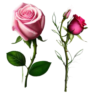 Pink Rose Wedding PNG Ahr PNG