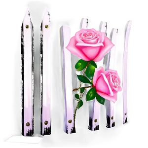 Pink Roses Garden PNG 05042024