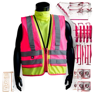 Pink Safety Vest Png 06282024 PNG image