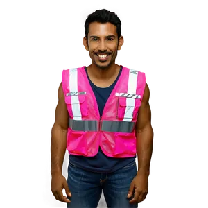 Pink Safety Vest Png Ero64 PNG image