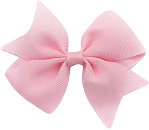 Pink Satin Hair Bow Accessory PNG image