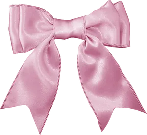 Pink Satin Ribbon Bow
