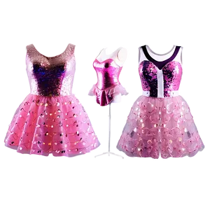 Pink Sequin Dress PNG 18 PNG